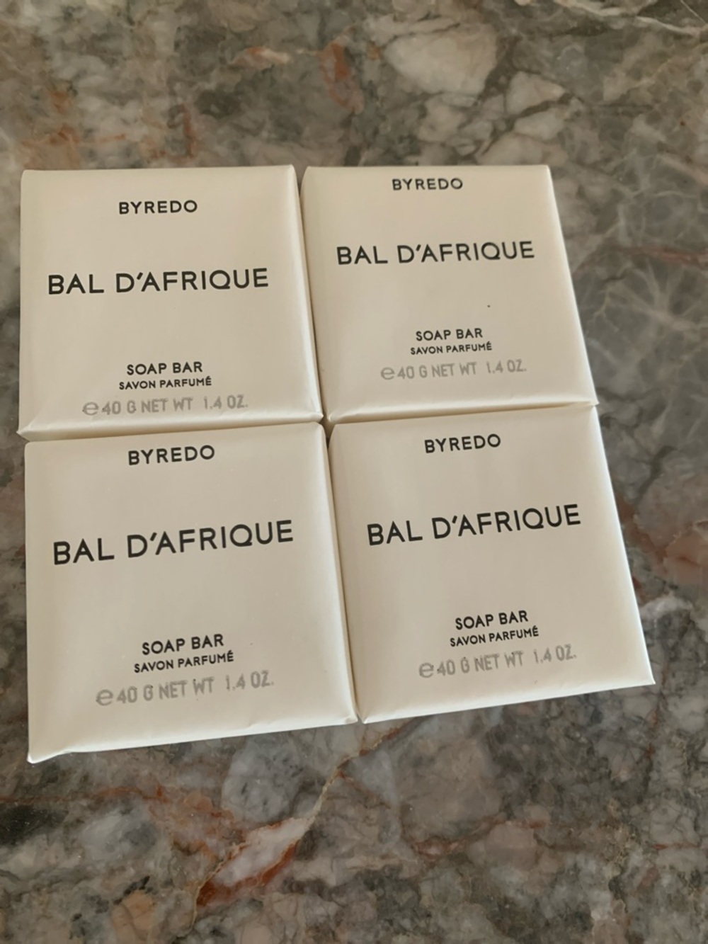 Byredo Bal D'Afrique Soap Bars - Cream White Set of 4